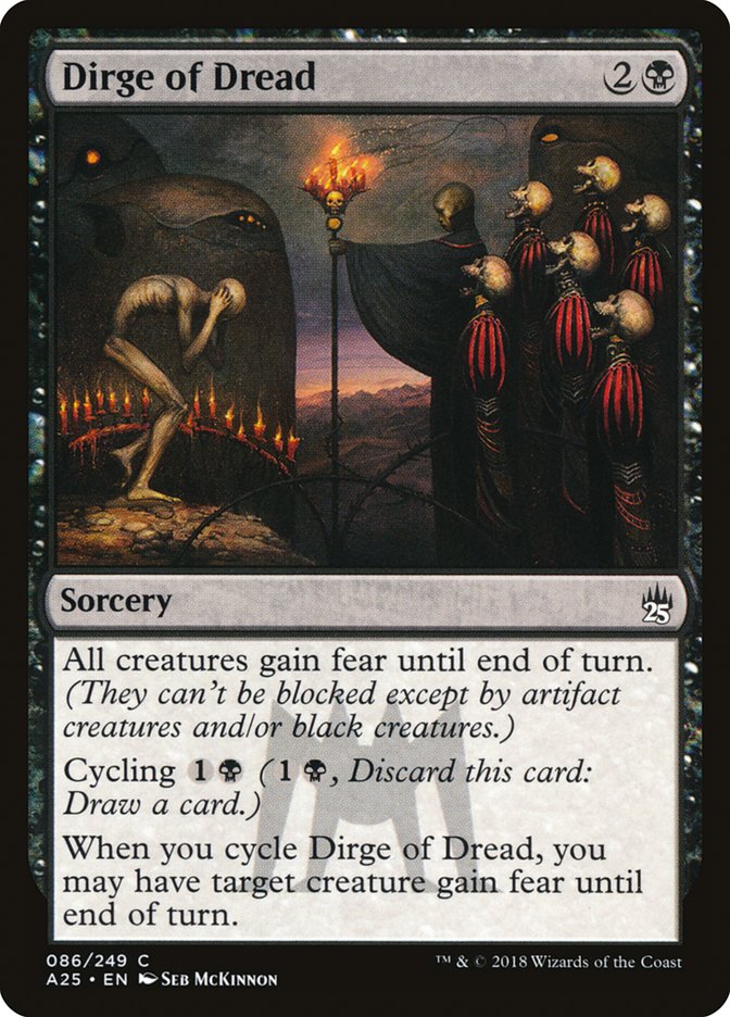 Dirge of Dread [Masters 25] Magic: The Gathering