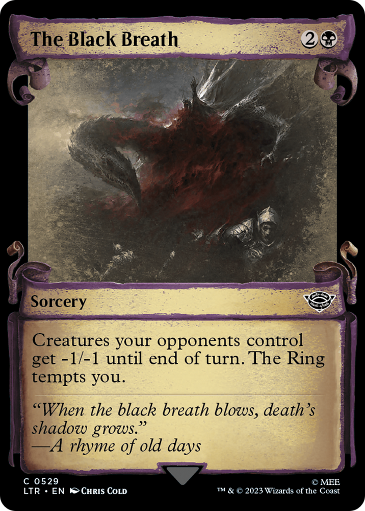 The Black Breath [The Lord of the Rings: Tales of Middle-Earth Showcase Scrolls] Magic: The Gathering