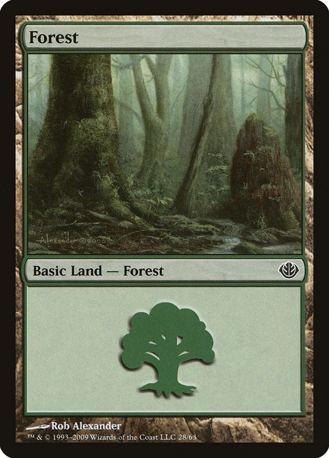 Forest (28) [Duel Decks: Garruk vs. Liliana] Magic: The Gathering