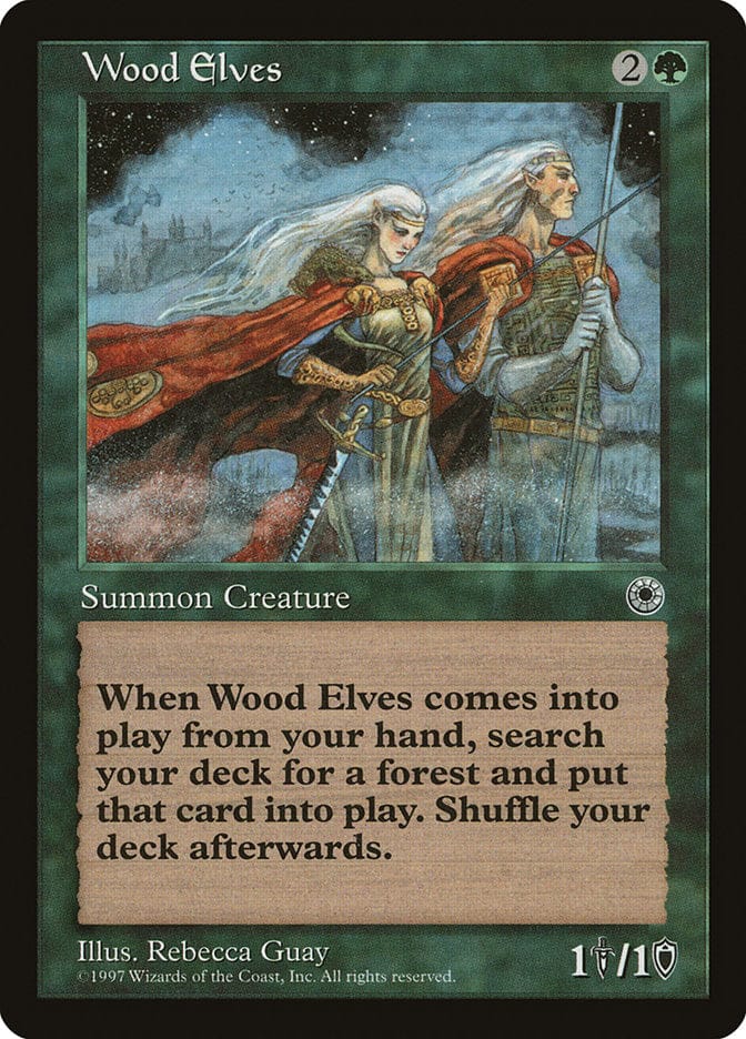 Wood Elves [Portal] Magic: The Gathering