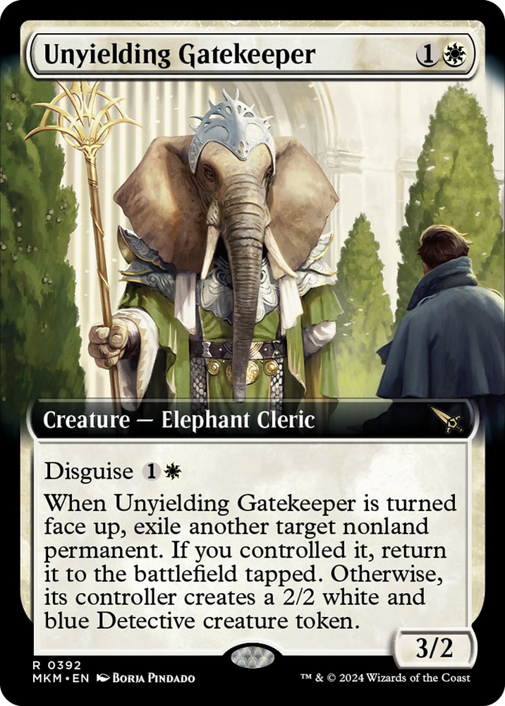 Unyielding Gatekeeper (Extended Art) [Murders at Karlov Manor] Magic: The Gathering