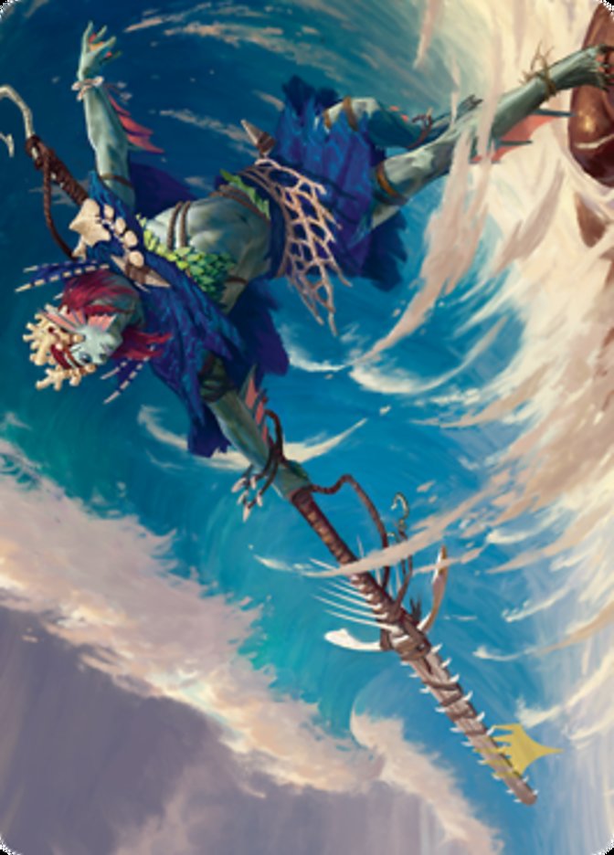 Tazeem Roilmage Art Card (Gold-Stamped Signature) [Zendikar Rising Art Series] Magic: The Gathering