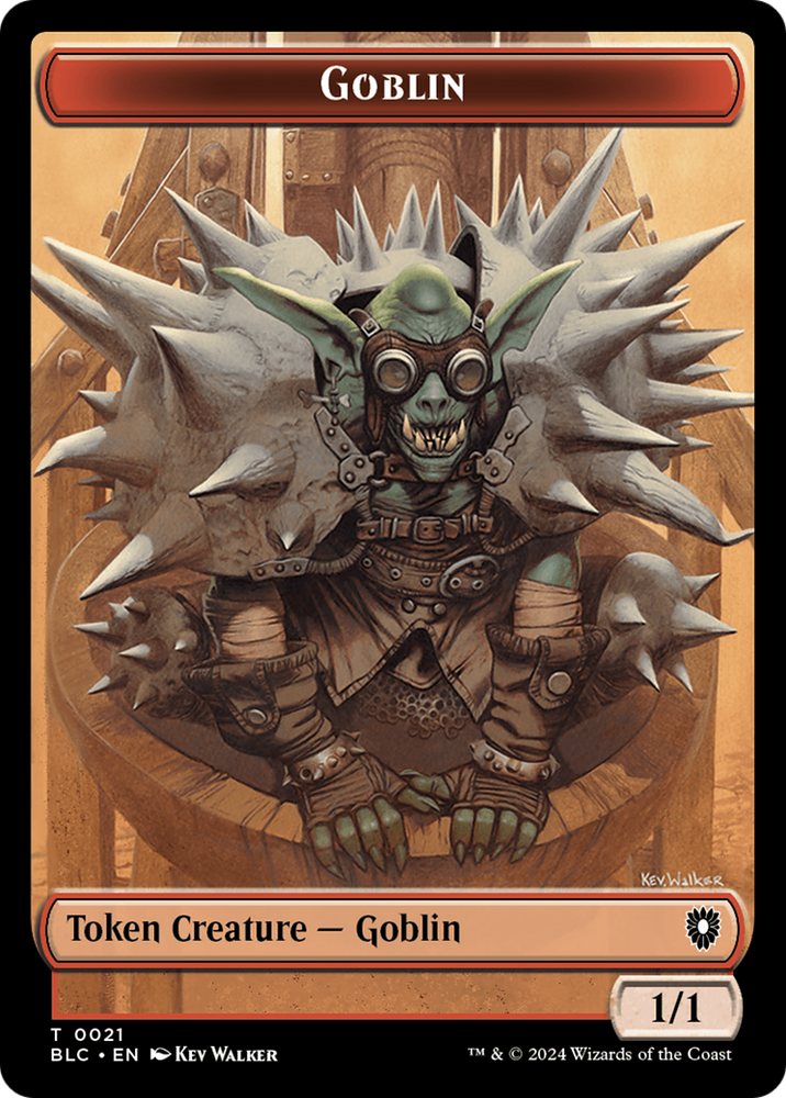 Illusion // Goblin Double-Sided Token [Bloomburrow Commander Tokens] Magic: The Gathering