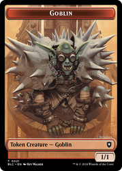 Illusion // Goblin Double-Sided Token [Bloomburrow Commander Tokens] Magic: The Gathering