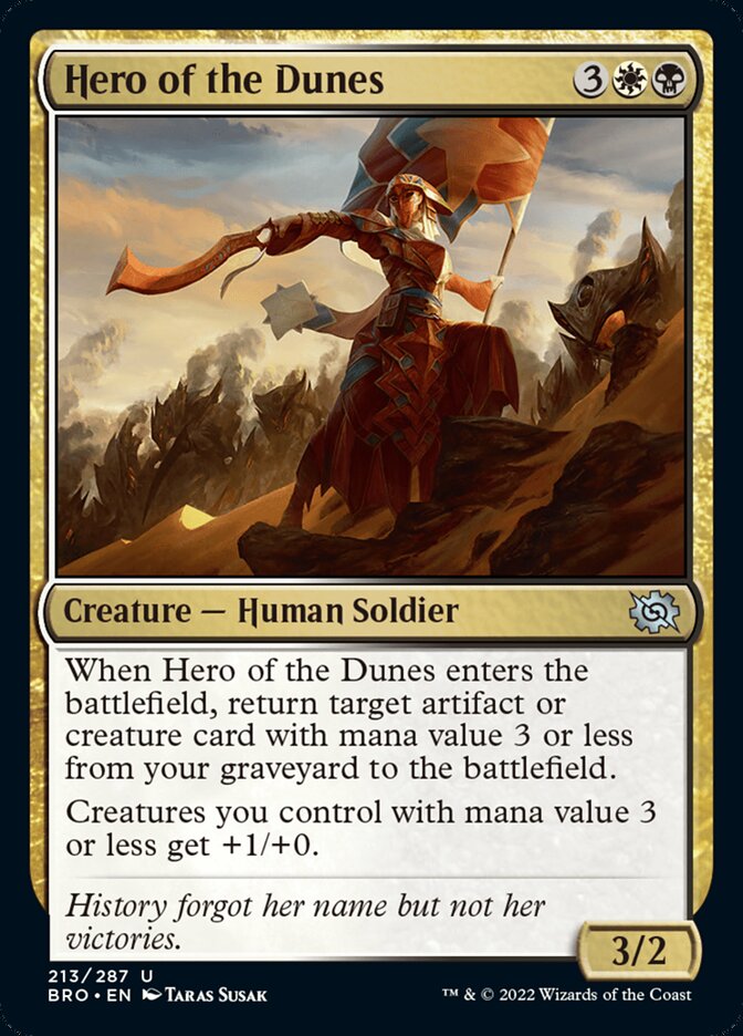 Hero of the Dunes [The Brothers' War] Magic: The Gathering