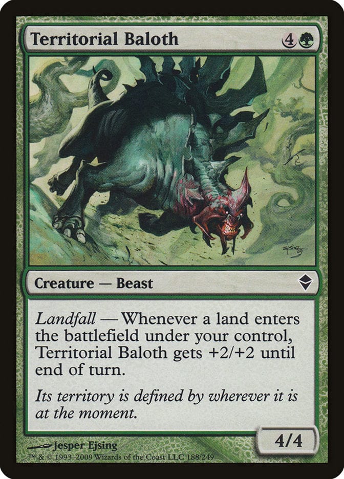 Territorial Baloth [Zendikar] Magic: The Gathering