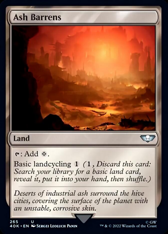 Ash Barrens [Warhammer 40,000] Magic: The Gathering