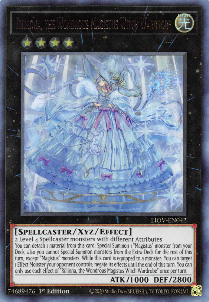 Rilliona, the Wondrous Magistus Witch Wardrobe [LIOV-EN042] Ultra Rare - Yugioh Cards For Your TCG Needs!