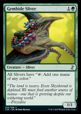Gemhide Sliver [Time Spiral Remastered] Magic: The Gathering