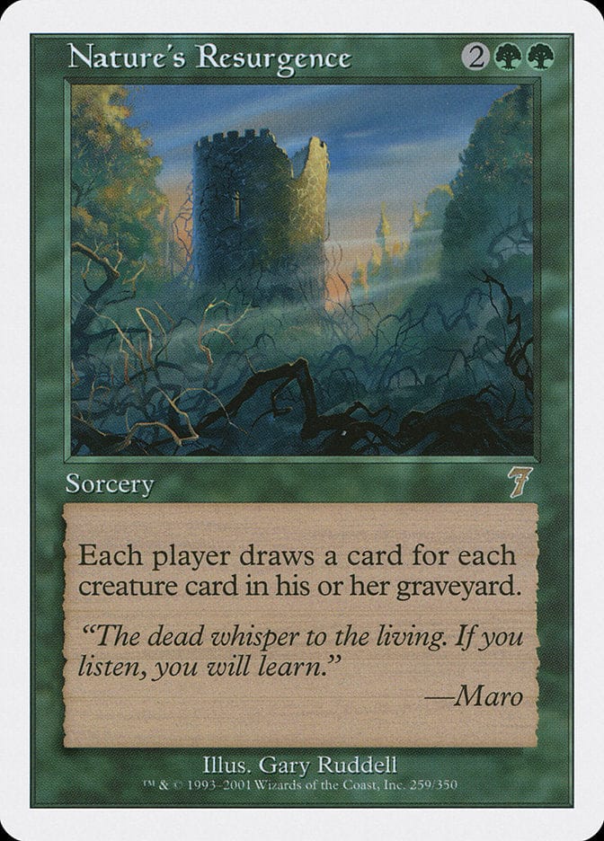 Nature's Resurgence [Seventh Edition] Magic: The Gathering
