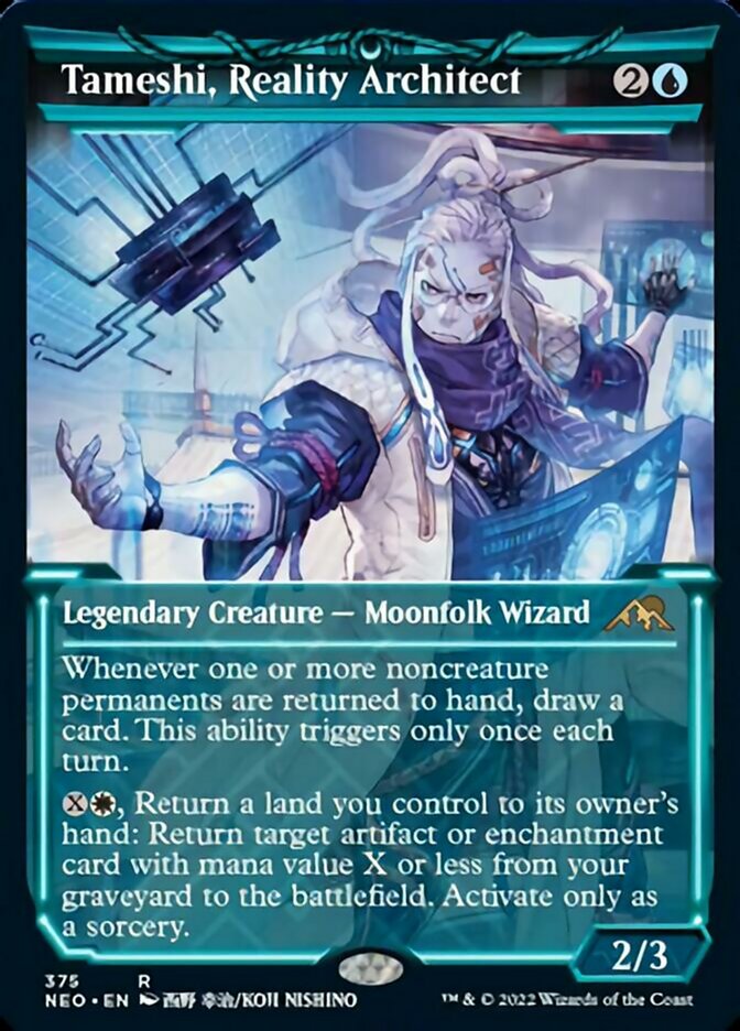 Tameshi, Reality Architect (Showcase Soft Glow) [Kamigawa: Neon Dynasty] Magic: The Gathering