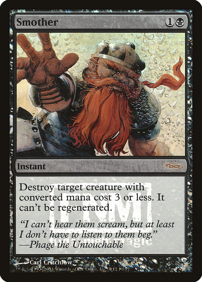 Smother [Friday Night Magic 2003] Magic: The Gathering