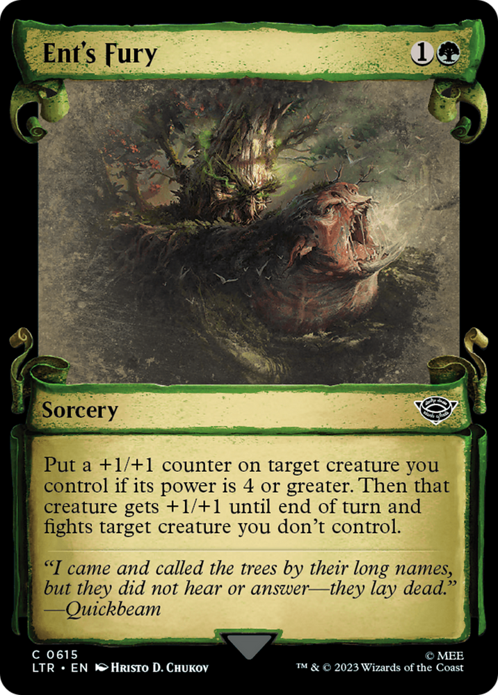 Ent's Fury [The Lord of the Rings: Tales of Middle-Earth Showcase Scrolls] Magic: The Gathering