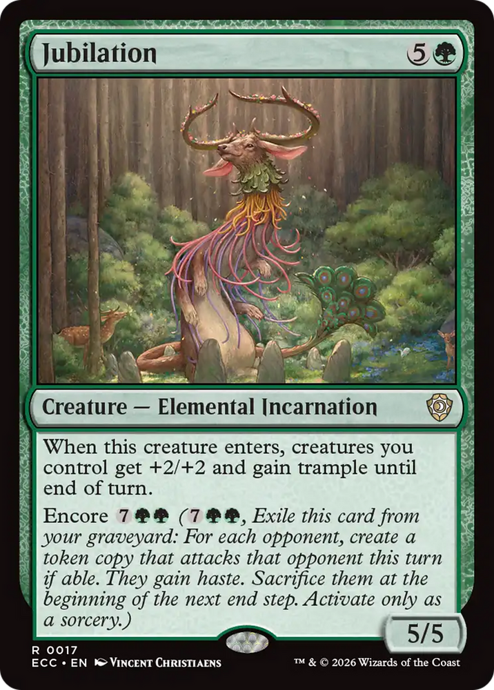 Jubilation [Lorwyn Eclipsed Commander] Magic: The Gathering