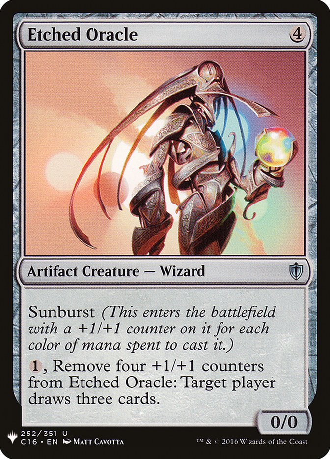 Etched Oracle [Mystery Booster] Magic: The Gathering