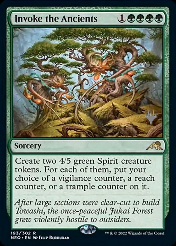 Invoke the Ancients (Promo Pack) [Kamigawa: Neon Dynasty Promos] Magic: The Gathering