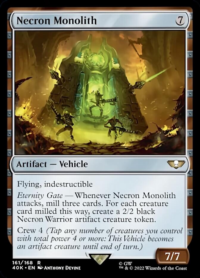 Necron Monolith (Surge Foil) [Warhammer 40,000] Magic: The Gathering
