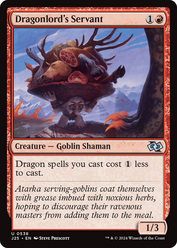 Dragonlord's Servant [Foundations Jumpstart] Magic: The Gathering