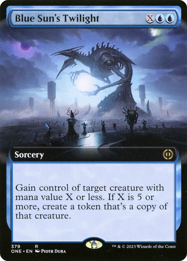 Blue Sun's Twilight (Extended Art) [Phyrexia: All Will Be One] Magic: The Gathering