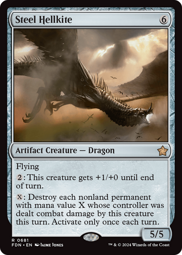 Steel Hellkite [Foundations] Magic: The Gathering