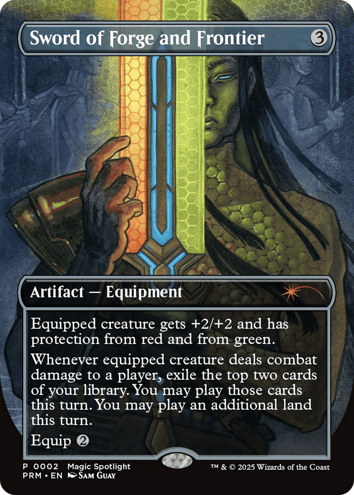 Sword of Forge and Frontier (Borderless) [Wizards Play Network 2025]
