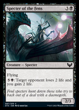 Specter of the Fens [Strixhaven: School of Mages] Magic: The Gathering