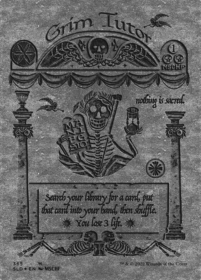Grim Tutor (Borderless) (Foil Etched) [Secret Lair Drop Series] Magic: The Gathering