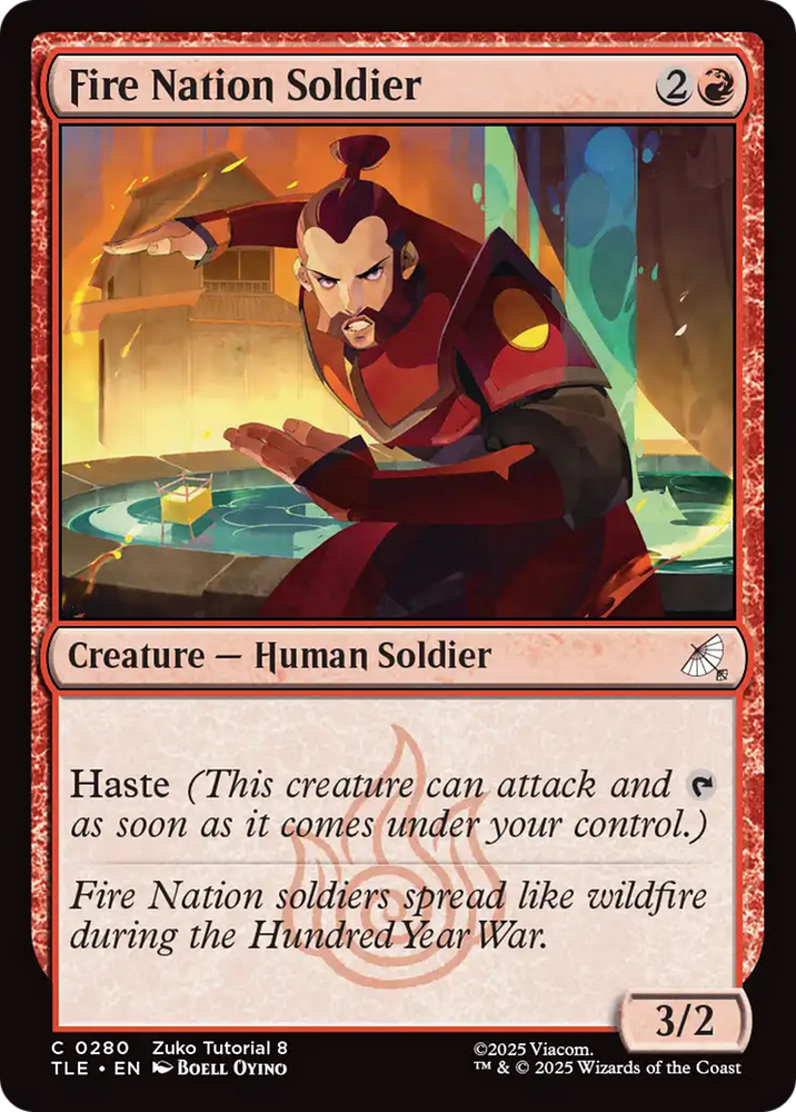 Fire Nation Soldier (0280) [Avatar: The Last Airbender: Eternal-Legal] Magic: The Gathering