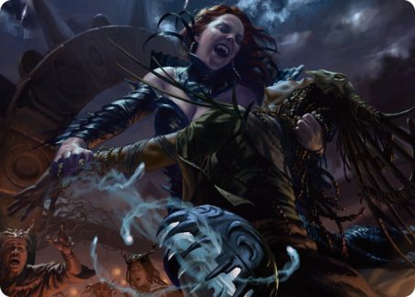 Olivia's Midnight Ambush Art Card [Innistrad: Midnight Hunt Art Series] Magic: The Gathering