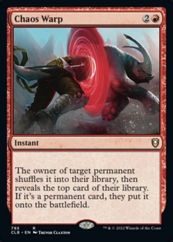 Chaos Warp [Commander Legends: Battle for Baldur's Gate] Magic: The Gathering