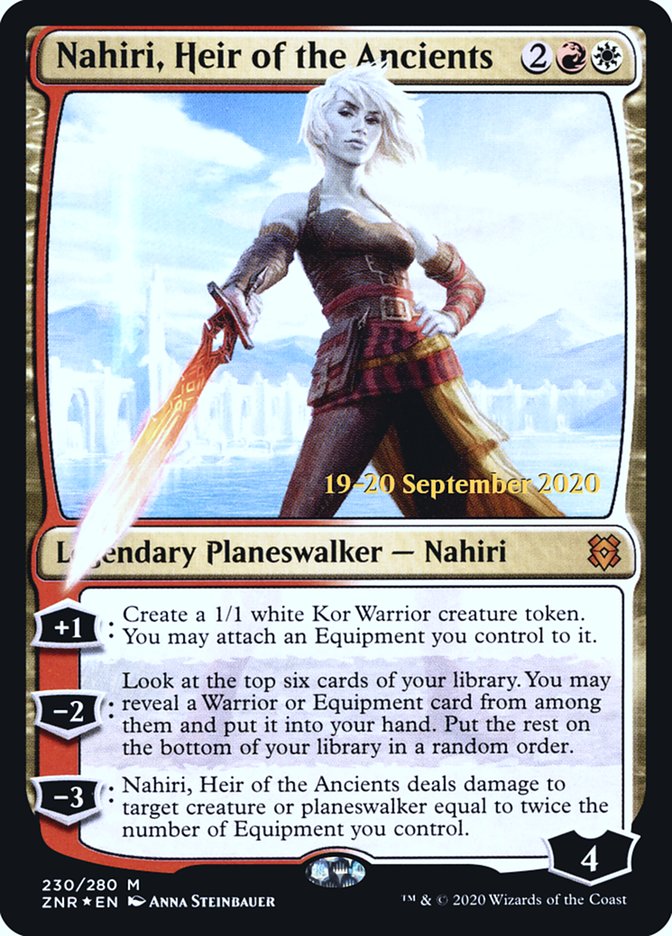 Nahiri, Heir of the Ancients [Zendikar Rising Prerelease Promos] Magic: The Gathering