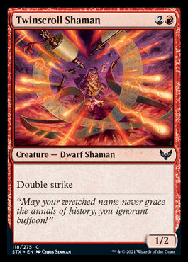 Twinscroll Shaman [Strixhaven: School of Mages] Magic: The Gathering