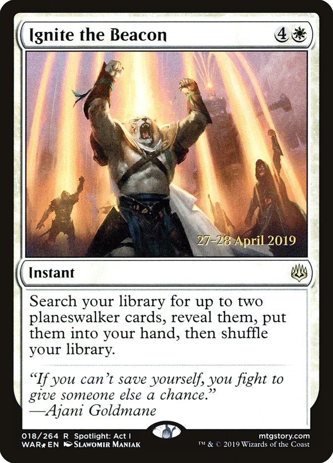 Ignite the Beacon [War of the Spark Prerelease Promos] Magic: The Gathering