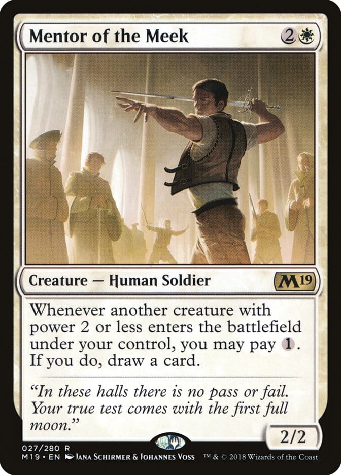 Mentor of the Meek [Core Set 2019] Magic: The Gathering