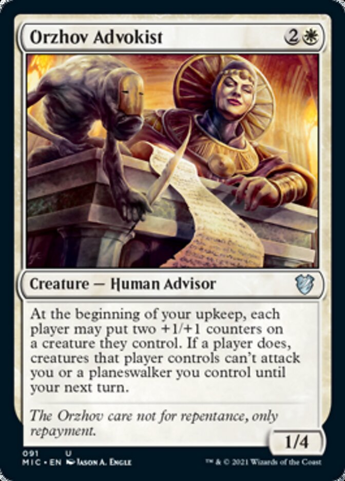 Orzhov Advokist [Innistrad: Midnight Hunt Commander] Magic: The Gathering