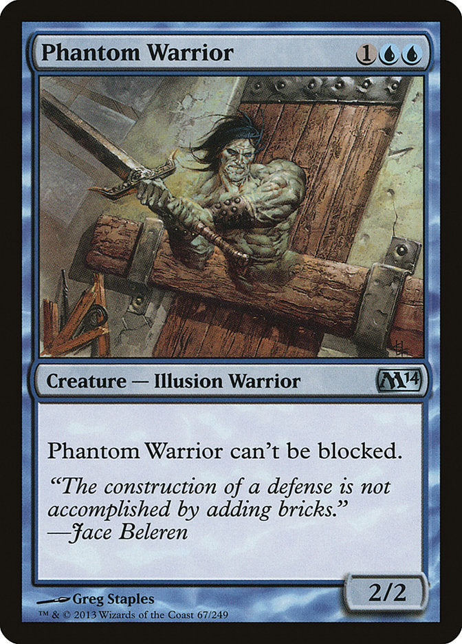 Phantom Warrior [Magic 2014] Magic: The Gathering