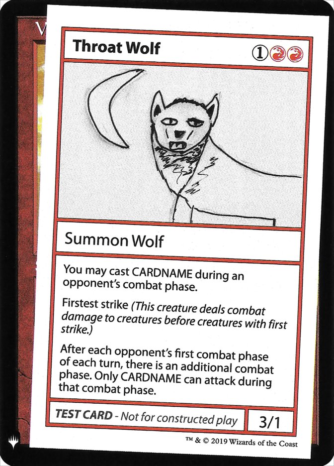 Throat Wolf [Mystery Booster Playtest Cards] Magic: The Gathering