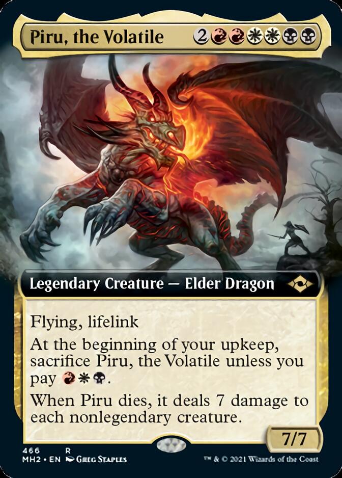 Piru, the Volatile (Extended Art) [Modern Horizons 2] Magic: The Gathering