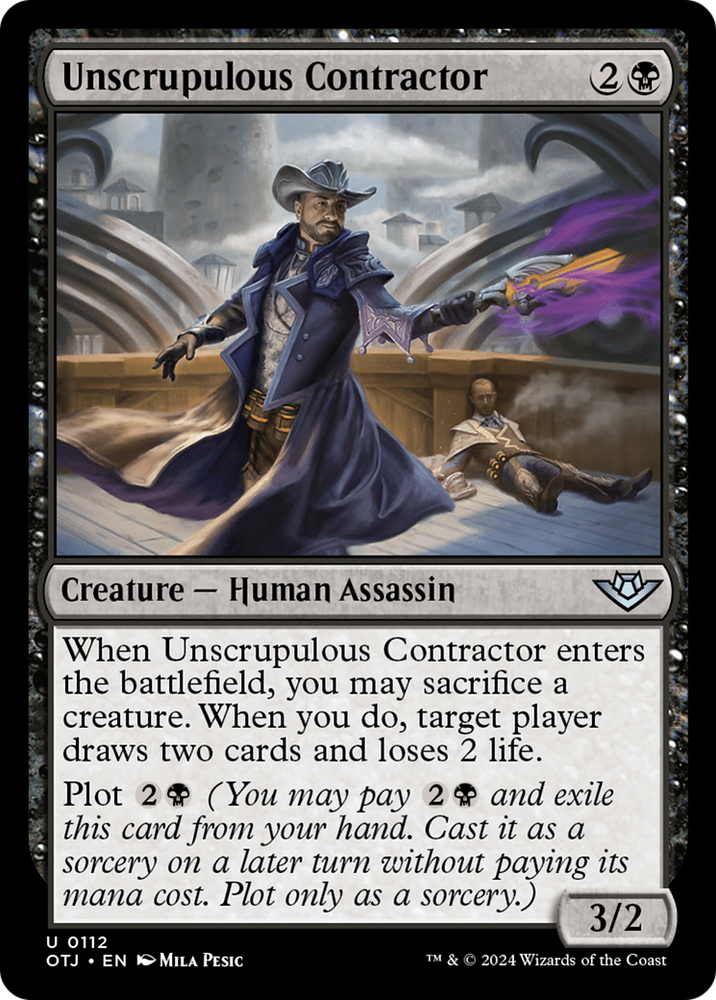 Unscrupulous Contractor [Outlaws of Thunder Junction] Magic: The Gathering
