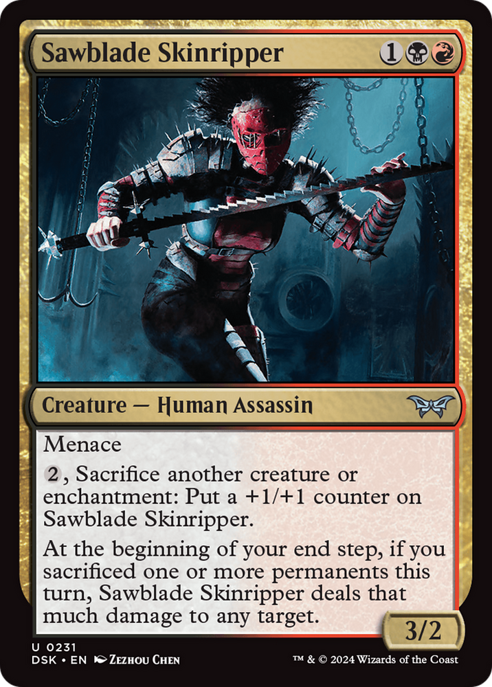 Sawblade Skinripper [Duskmourn: House of Horror] Magic: The Gathering