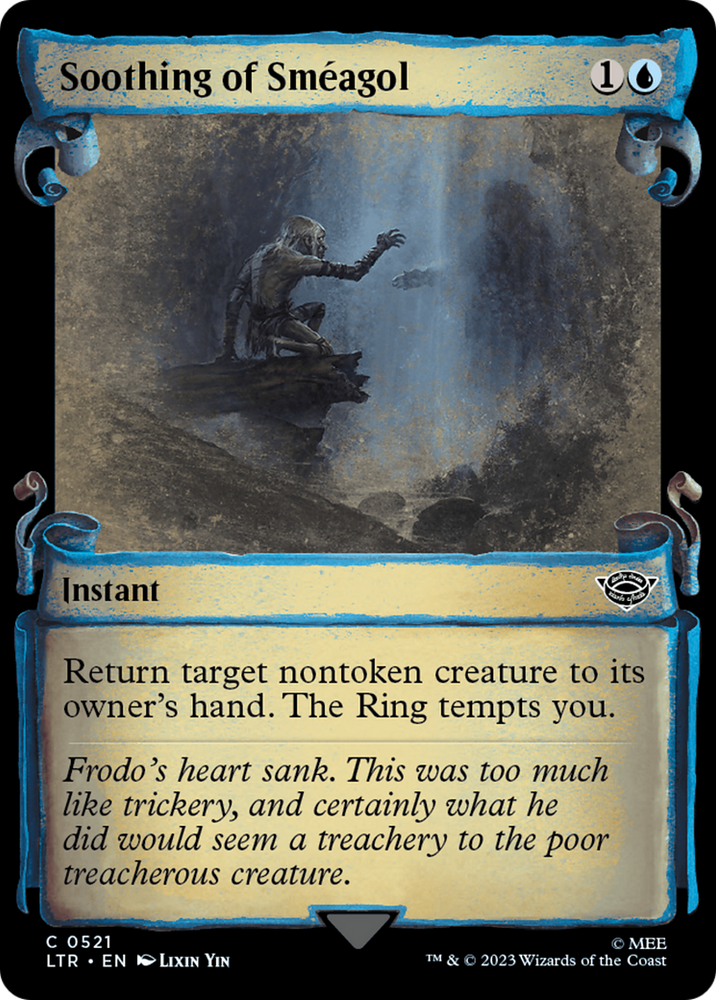 Soothing of Smeagol [The Lord of the Rings: Tales of Middle-Earth Showcase Scrolls] Magic: The Gathering