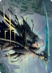 Egon, God of Death Art Card (Gold-Stamped Signature) [Kaldheim Art Series] Magic: The Gathering