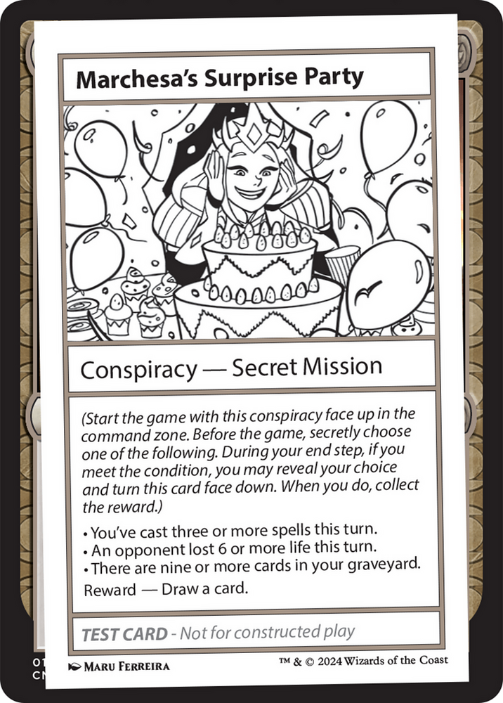Marchesa's Surprise Party [Mystery Booster 2 Playtest Cards] Magic: The Gathering