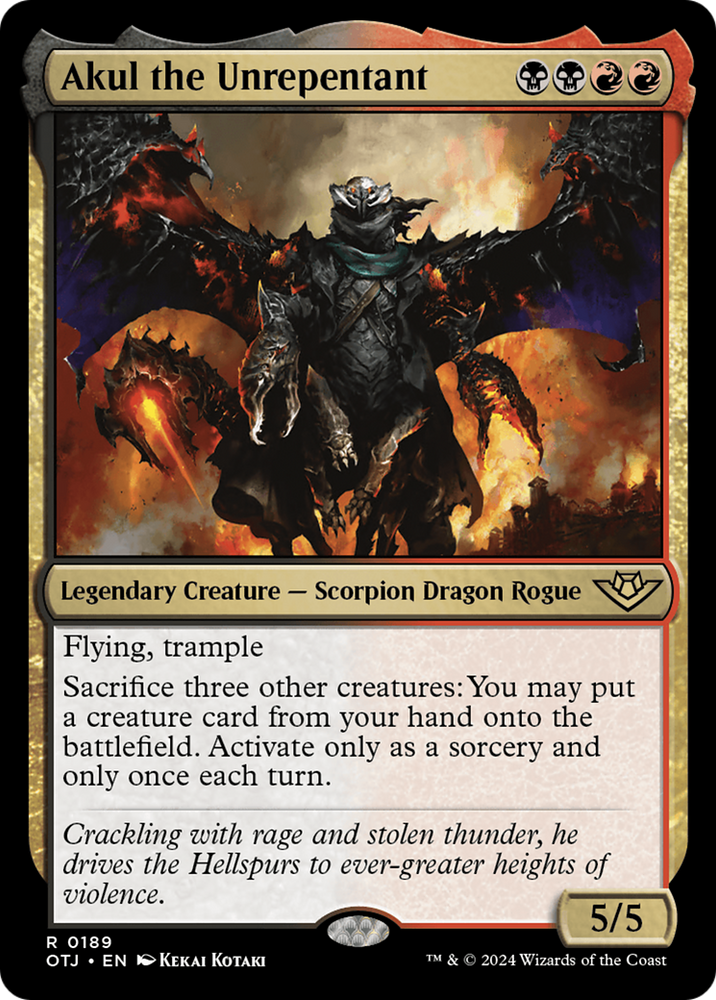 Akul the Unrepentant [Outlaws of Thunder Junction] Magic: The Gathering