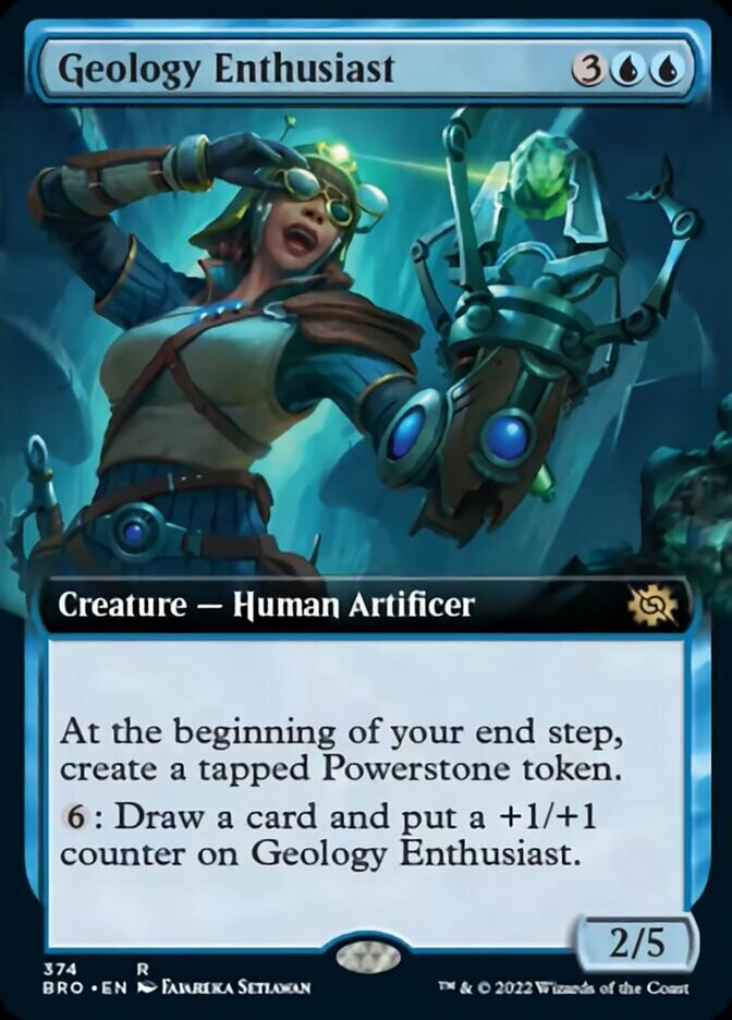 Geology Enthusiast (Extended Art) [The Brothers' War] Magic: The Gathering
