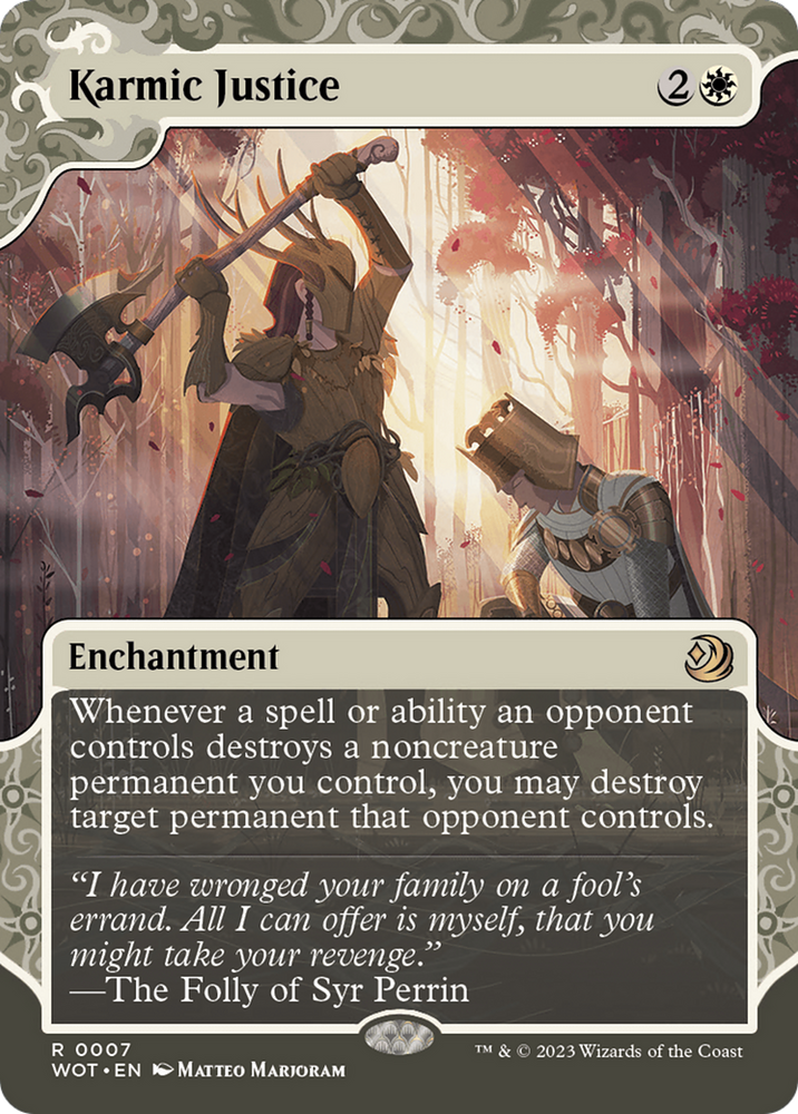 Karmic Justice [Wilds of Eldraine: Enchanting Tales] Magic: The Gathering