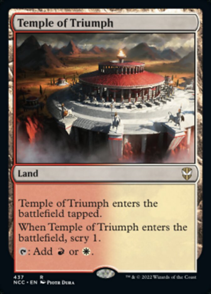 Temple of Triumph [Streets of New Capenna Commander] Magic: The Gathering