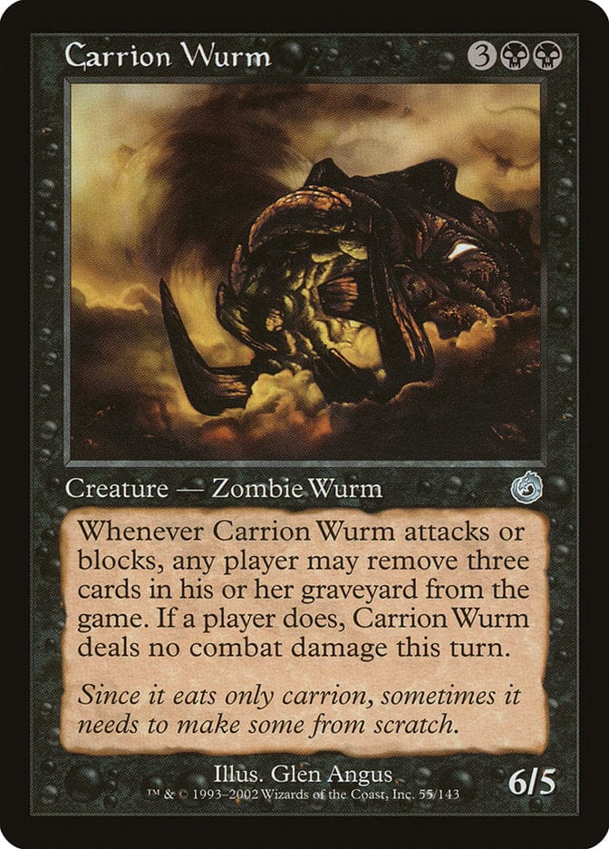 Carrion Wurm [Torment] Magic: The Gathering