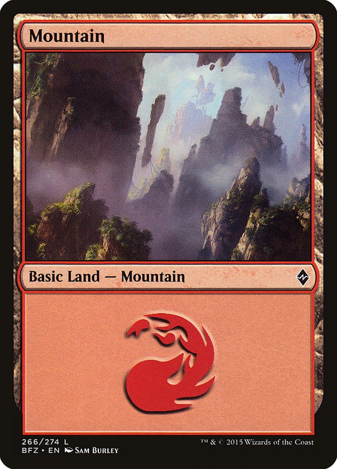 Mountain (266) [Battle for Zendikar] Magic: The Gathering