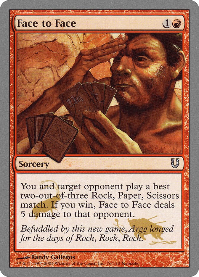 Face to Face [Unhinged] Magic: The Gathering